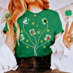 Saint Patrick's EKG Leads T-Shirt - Image 2