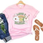 Groovy L&D Nurse St Patrick's Day T-Shirt - Image 8